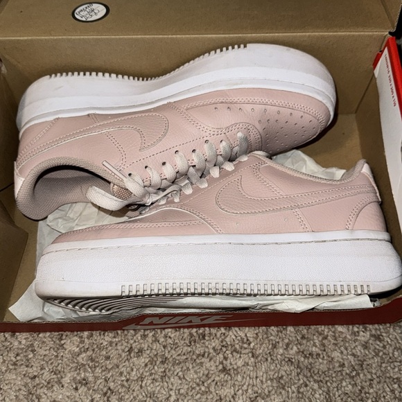 Nike Court Vision Alta Platform Sneaker Pink Oxford Sz 8.5 EUC Box Included - Picture 7 of 14